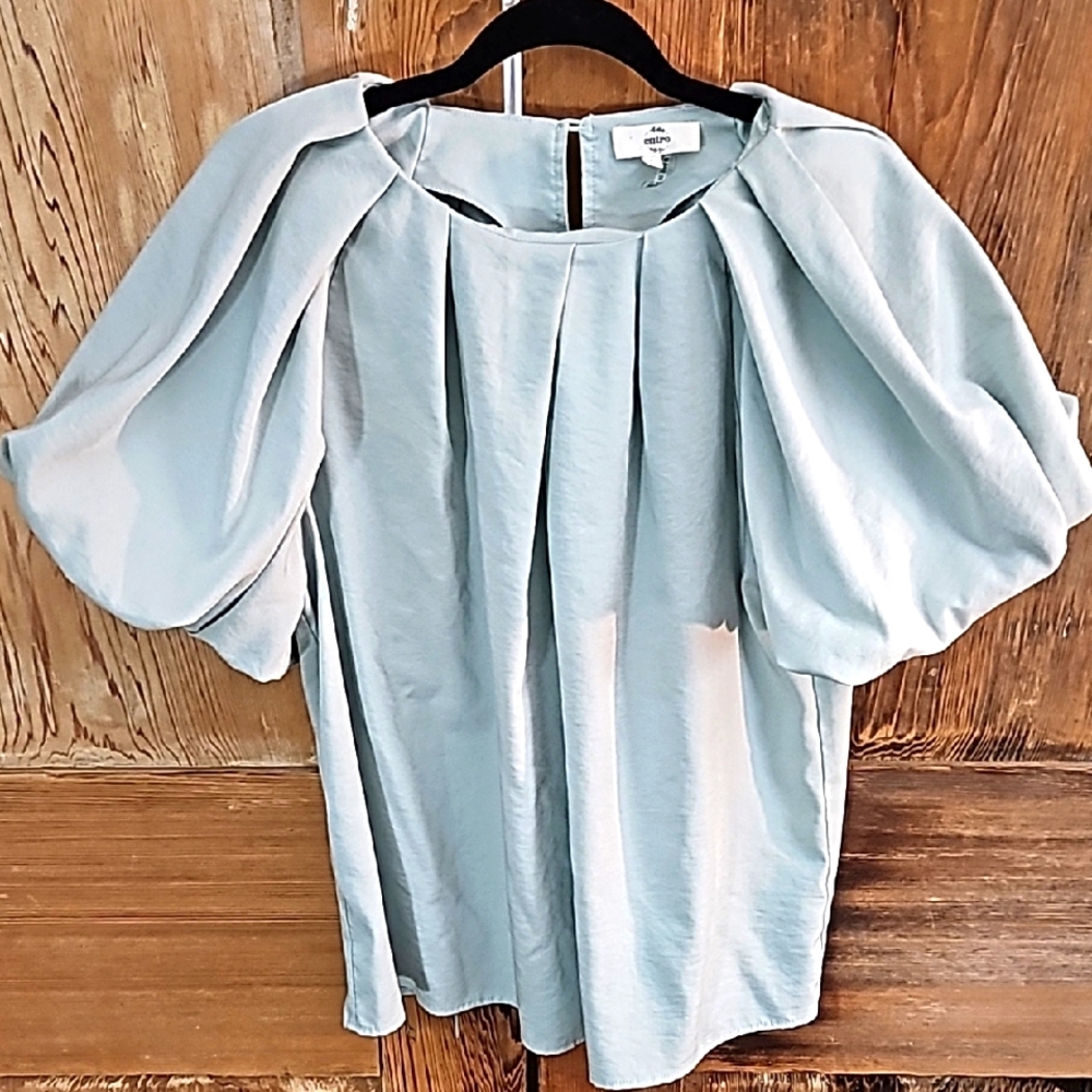 Elegant Blue Women's Top